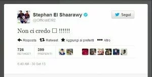 Milan, El Shaarawy commenta su Twitter il suo infortunio: Non ci credo!